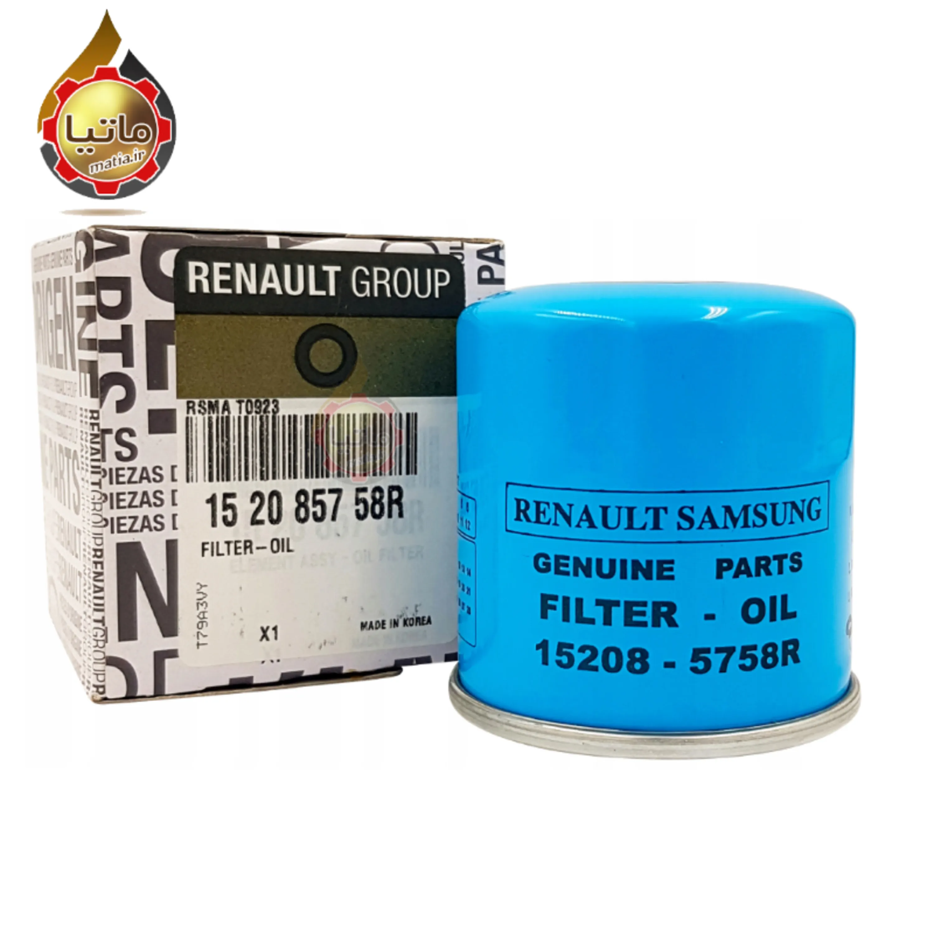 فیلتر روغن خودرو رنو جنیون مدل 152085758R مناسب کولیوس، تالیسمان، فلوئنس و سفران